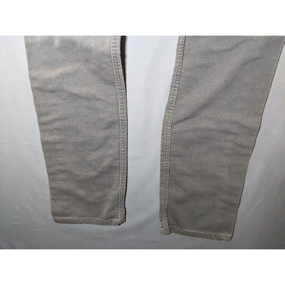 Levi's 513 Slim Straight Flex Soft Gray Jeans Men's Size 32 x 31 - Picture 9 of 12